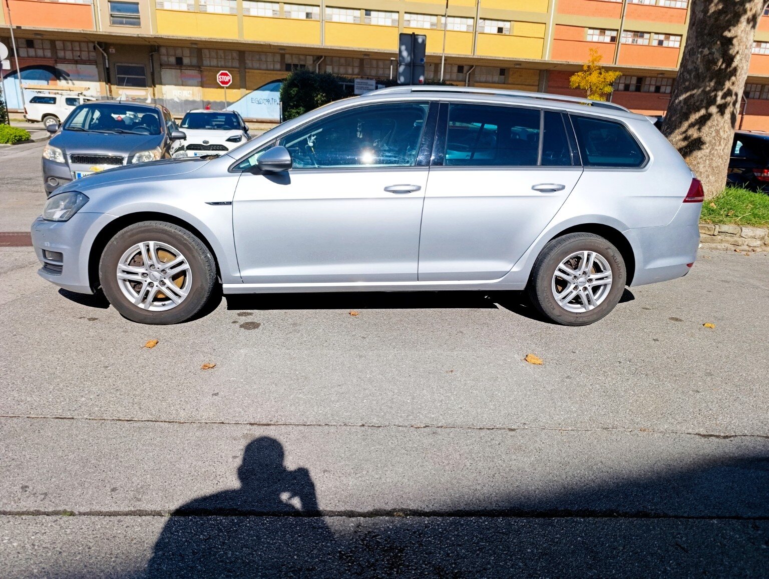 Silver Volkswagen Golf 7 Estate private transfer car