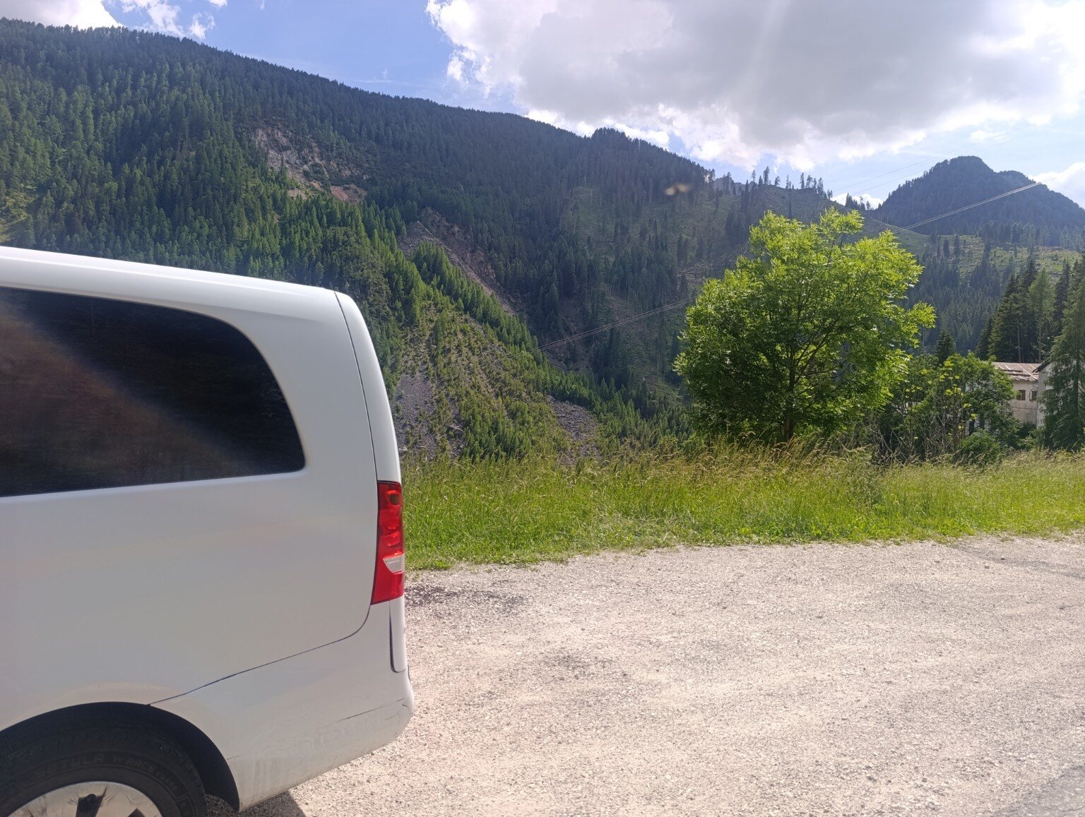 Mercedes Vito in an Alpine landscape